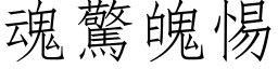 魂驚魄惕 (仿宋矢量字库)