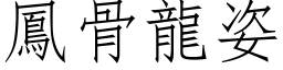 鳳骨龍姿 (仿宋矢量字库)