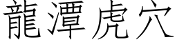 龙潭虎穴 (仿宋矢量字库)