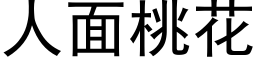 人面桃花 (黑体矢量字库)