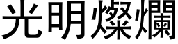 光明灿烂 (黑体矢量字库)