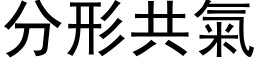 分形共氣 (黑体矢量字库)