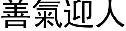 善气迎人 (黑体矢量字库)