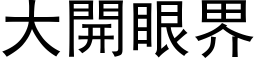 大開眼界 (黑体矢量字库)