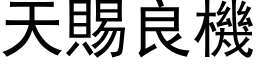 天賜良機 (黑体矢量字库)