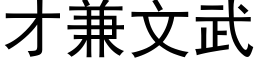 才兼文武 (黑体矢量字库)