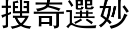 搜奇选妙 (黑体矢量字库)