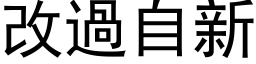 改过自新 (黑体矢量字库)