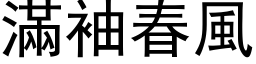 滿袖春風 (黑体矢量字库)