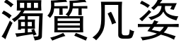 浊质凡姿 (黑体矢量字库)