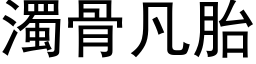 浊骨凡胎 (黑体矢量字库)