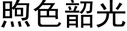 煦色韶光 (黑体矢量字库)