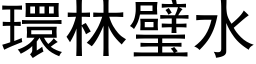 环林璧水 (黑体矢量字库)