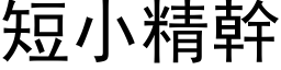 短小精幹 (黑体矢量字库)