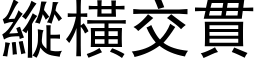 纵横交贯 (黑体矢量字库)