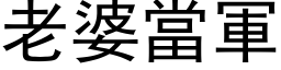 老婆當軍 (黑体矢量字库)