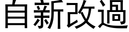 自新改過 (黑体矢量字库)