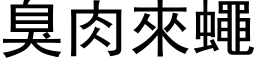 臭肉來蠅 (黑体矢量字库)