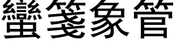 蛮笺象管 (黑体矢量字库)