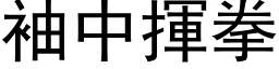 袖中揮拳 (黑体矢量字库)