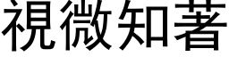 視微知著 (黑体矢量字库)