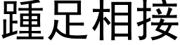 踵足相接 (黑体矢量字库)