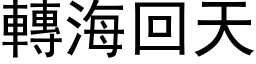 轉海回天 (黑体矢量字库)