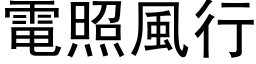 電照風行 (黑体矢量字库)