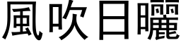 风吹日晒 (黑体矢量字库)