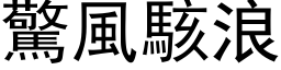 驚風駭浪 (黑体矢量字库)