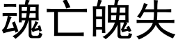 魂亡魄失 (黑体矢量字库)