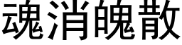 魂消魄散 (黑体矢量字库)