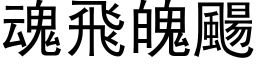 魂飛魄颺 (黑体矢量字库)