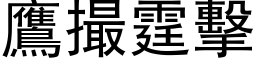 鹰撮霆击 (黑体矢量字库)