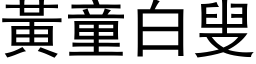 黄童白叟 (黑体矢量字库)