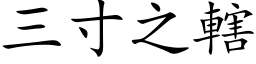 三寸之辖 (楷体矢量字库)