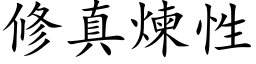 修真煉性 (楷体矢量字库)