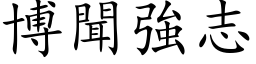 博闻强志 (楷体矢量字库)