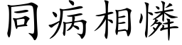 同病相憐 (楷体矢量字库)