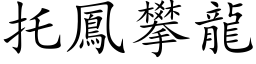 托鳳攀龍 (楷体矢量字库)