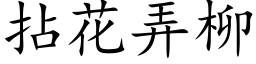 拈花弄柳 (楷体矢量字库)