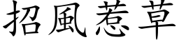 招風惹草 (楷体矢量字库)