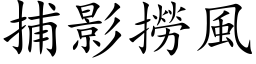 捕影捞风 (楷体矢量字库)