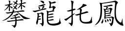 攀龙托凤 (楷体矢量字库)