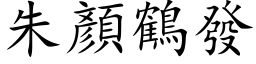 朱顏鹤发 (楷体矢量字库)