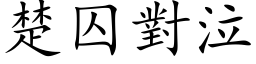 楚囚對泣 (楷体矢量字库)