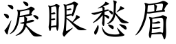 泪眼愁眉 (楷体矢量字库)