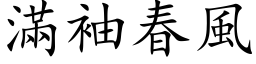 满袖春风 (楷体矢量字库)