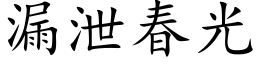 漏泄春光 (楷体矢量字库)