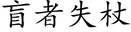 盲者失杖 (楷体矢量字库)